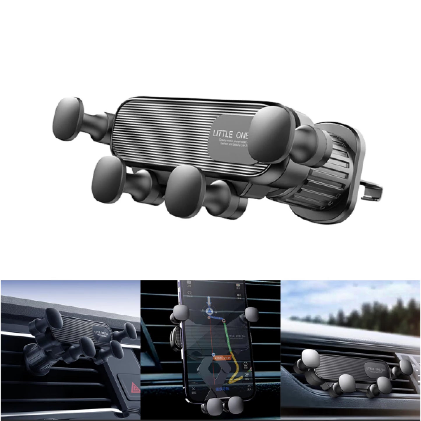 Magnetic Car Phone Holder for 4.7-7 Inch Support Mobile Phone Car Air Vent Mount Universal Shockproof GPS Clip Smartphone Stand