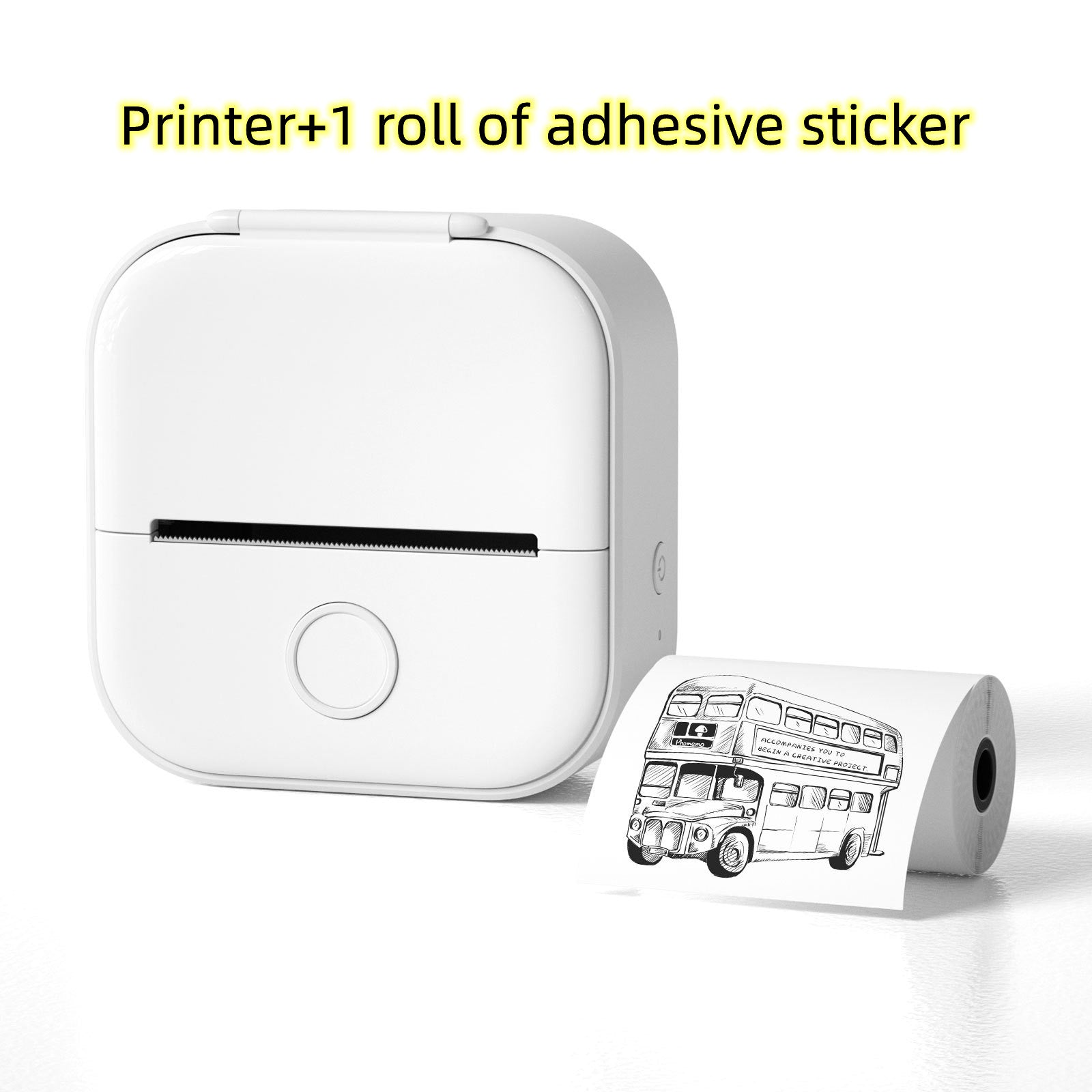 Portable Mini Thermal Label Printer Home Photo Printer Student Wrong Question Printer Bluetooth-Compatible Mini Label Printer Price Tag