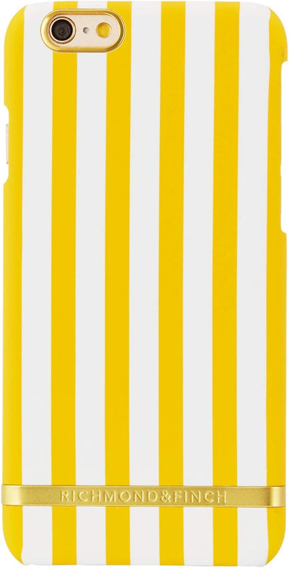 Riviera Stripes Collection Cover Case for Apple Iphone 6S/6 - Yellow/White